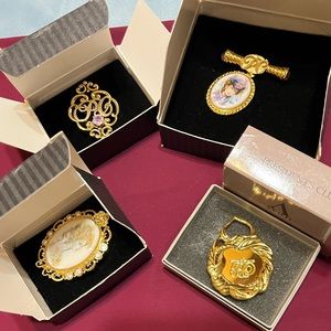 Lot of 4 Avon Presidents Club Award Brooches